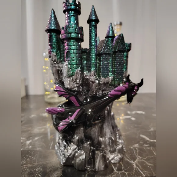 Bath & Body Works Disney Maleficent Dragon Castle Candle Holder NWT - Picture 11 of 16